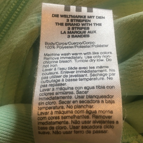 Adidas Mint Green Track Jacket ZIP UP - Picture 4 of 5